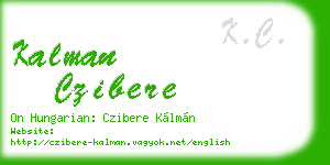 kalman czibere business card
